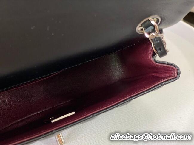 Best Price Chanel Lambskin Classic Mini Flap Bag A69900 Black/Silver
