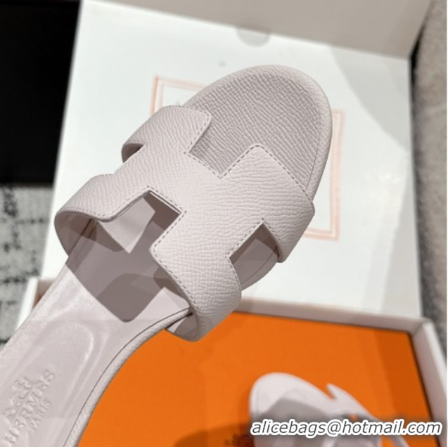 Most Popular Hermes Classic Oasis Heel Slides Sandal 4.5cm in Palm Grained Leather Pink 0606084