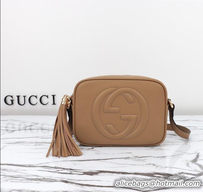 Buy Cheap Gucci Soho Small Leather Interlocking G Tassel Disco Camera Bag 308364 Beige 2024