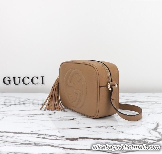 Buy Cheap Gucci Soho Small Leather Interlocking G Tassel Disco Camera Bag 308364 Beige 2024
