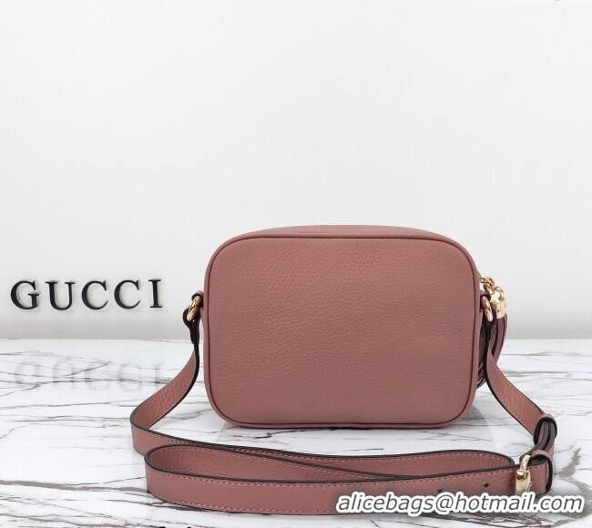 Top Quality Gucci Soho Small Leather Interlocking G Tassel Disco Camera Bag 308364 Nude Pink 2024