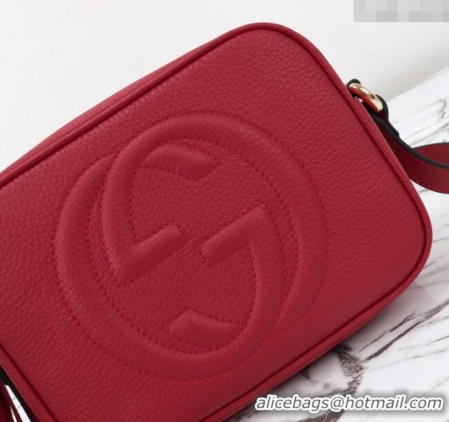 Well Crafted Gucci Soho Small Leather Interlocking G Tassel Disco Camera Bag 308364 Red 2024