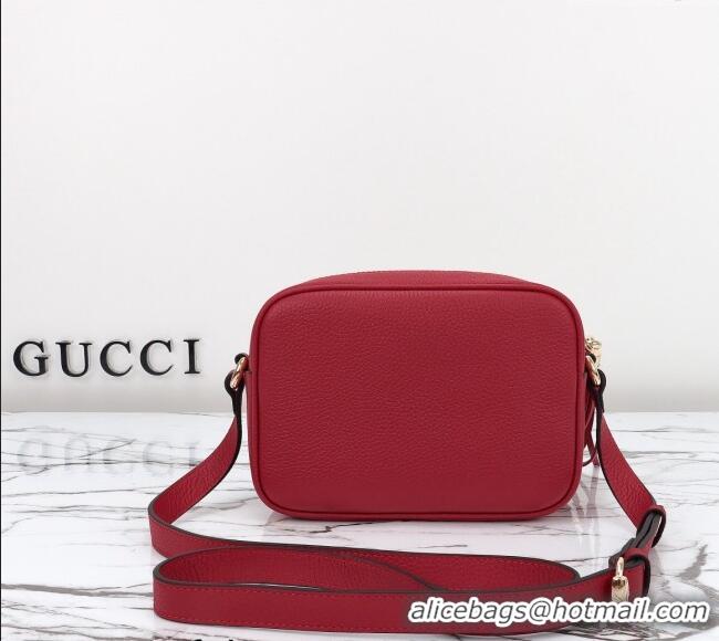 Well Crafted Gucci Soho Small Leather Interlocking G Tassel Disco Camera Bag 308364 Red 2024