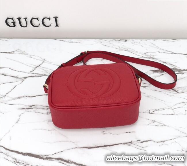 Well Crafted Gucci Soho Small Leather Interlocking G Tassel Disco Camera Bag 308364 Red 2024