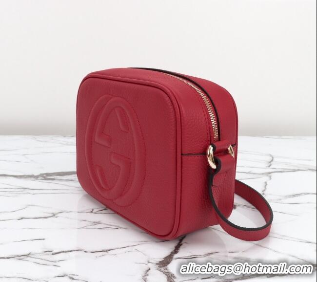 Well Crafted Gucci Soho Small Leather Interlocking G Tassel Disco Camera Bag 308364 Red 2024