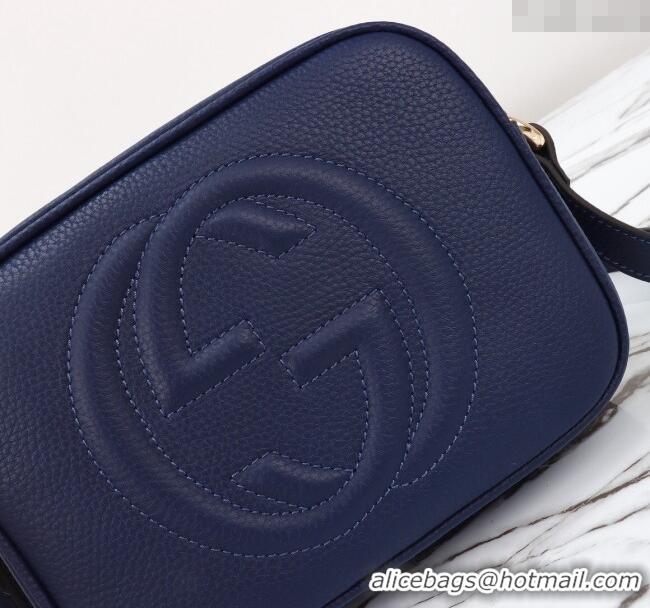 Buy Fashionable Gucci Soho Small Leather Interlocking G Tassel Disco Camera Bag 308364 Royal Blue 2024
