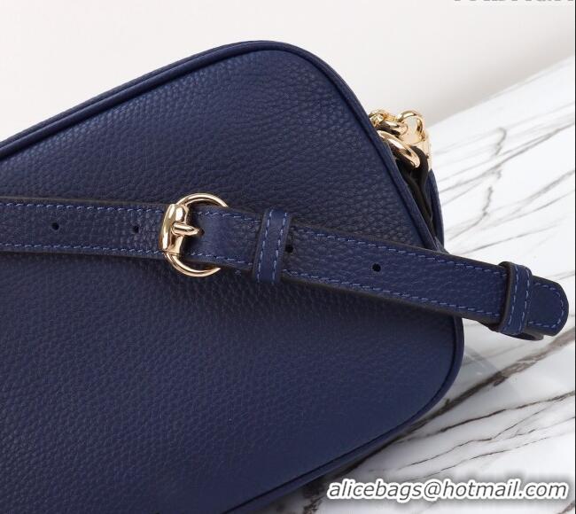 Buy Fashionable Gucci Soho Small Leather Interlocking G Tassel Disco Camera Bag 308364 Royal Blue 2024