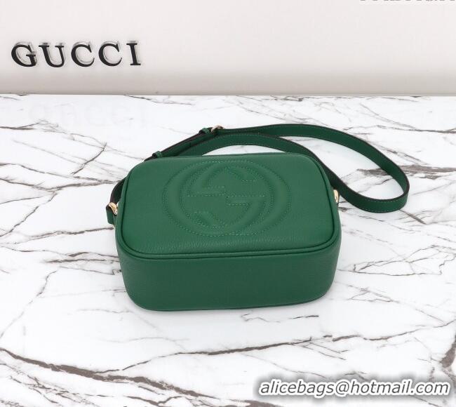 Pretty Style Gucci Soho Small Leather Interlocking G Tassel Disco Camera Bag 308364 Green 2024