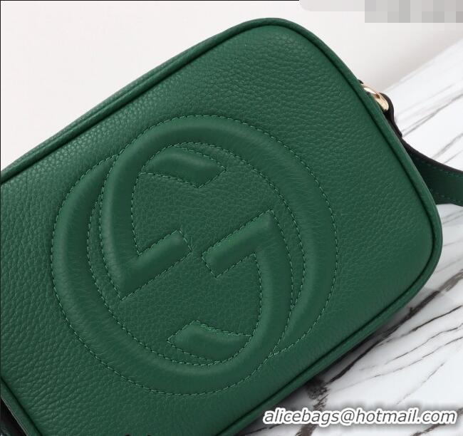Pretty Style Gucci Soho Small Leather Interlocking G Tassel Disco Camera Bag 308364 Green 2024
