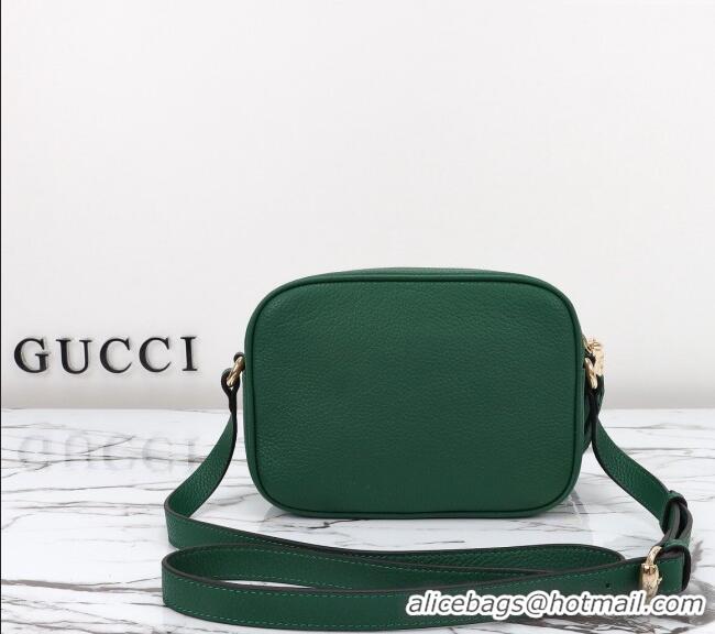 Pretty Style Gucci Soho Small Leather Interlocking G Tassel Disco Camera Bag 308364 Green 2024