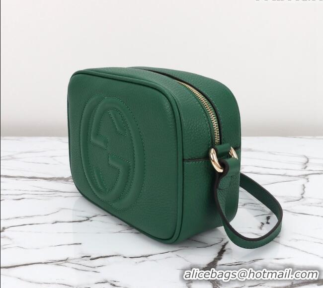 Pretty Style Gucci Soho Small Leather Interlocking G Tassel Disco Camera Bag 308364 Green 2024