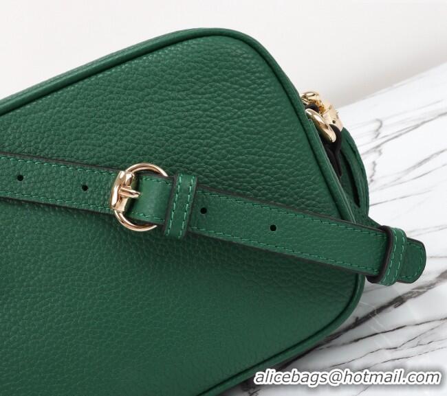 Pretty Style Gucci Soho Small Leather Interlocking G Tassel Disco Camera Bag 308364 Green 2024