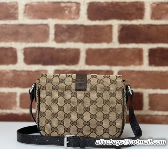 Luxury Cheap Gucci GG Canvas Mini Crossbody Bag 802100 Beige 2024