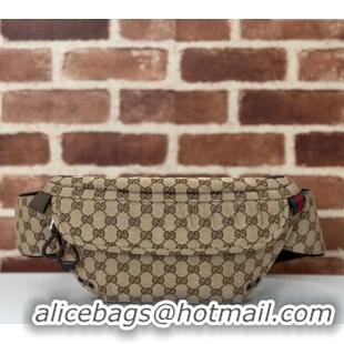 Buy New Cheap Gucci Small GG Canvas Belt Bag 804262 Beige 2024