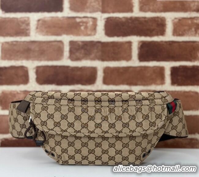 Buy New Cheap Gucci Small GG Canvas Belt Bag 804262 Beige 2024