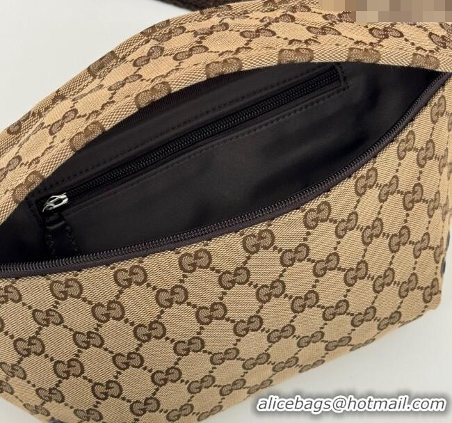 Buy New Cheap Gucci Small GG Canvas Belt Bag 804262 Beige 2024