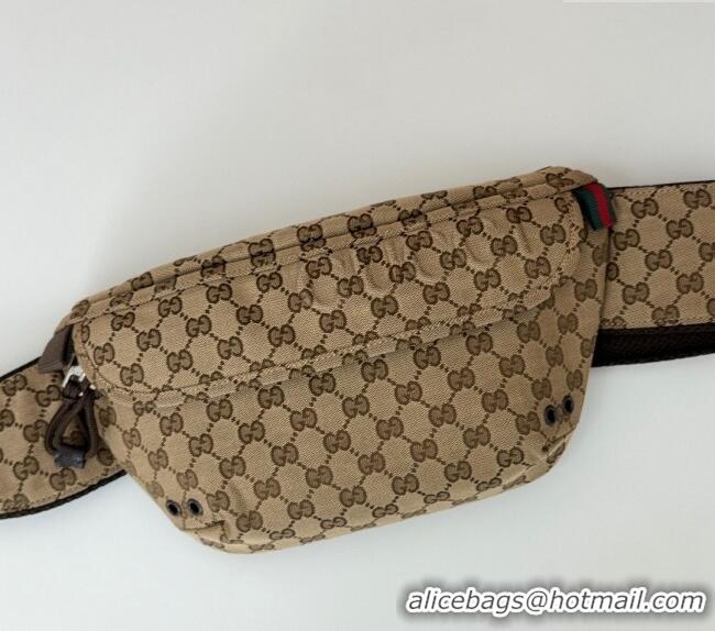 Buy New Cheap Gucci Small GG Canvas Belt Bag 804262 Beige 2024