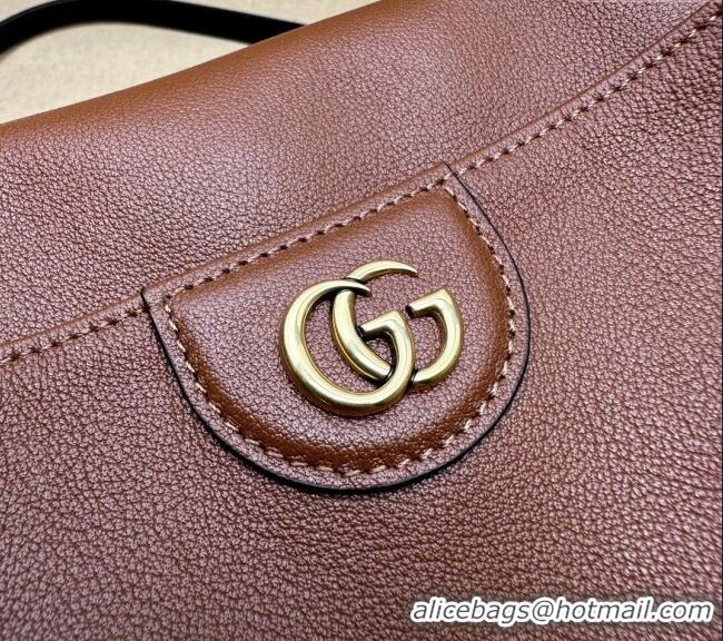 Promotional Gucci Diana Leather medium shoulder bag 746124 Brown 2023