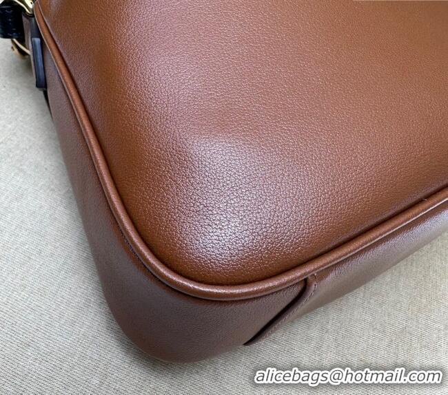 Famous Brand Gucci Diana Leather small shoulder bag 746251 Brown 2023