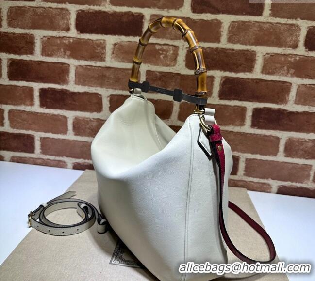 Shop Discount Gucci Diana Leather Large Shoulder Bag 746245 White 2024