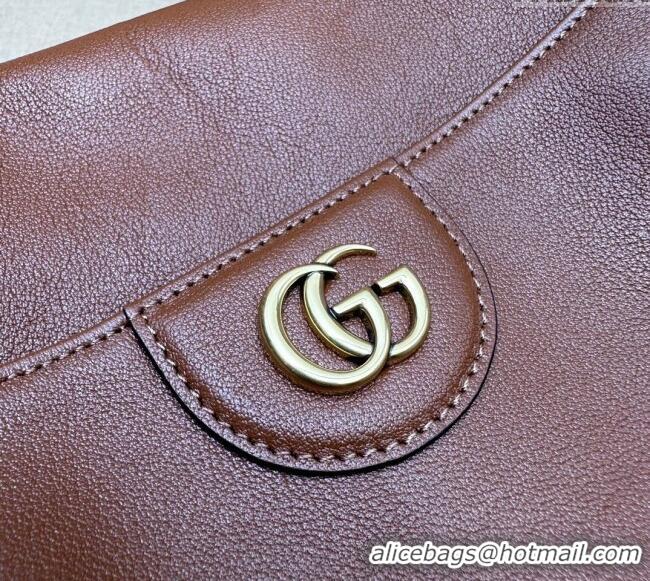 Unique Grade Gucci Diana Leather Large Shoulder Bag 746245 Brown 2024