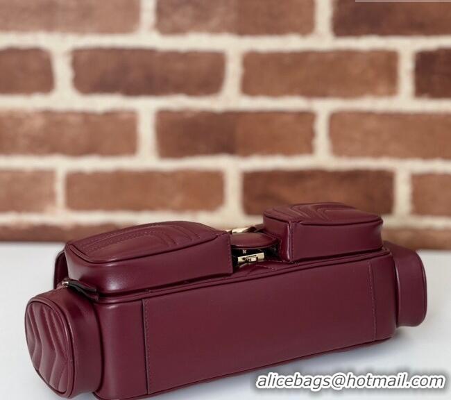 Buy Cheap Gucci GG Marmont Small Multi-Pocket Shoulder Bag 795228 Burgundy 2024