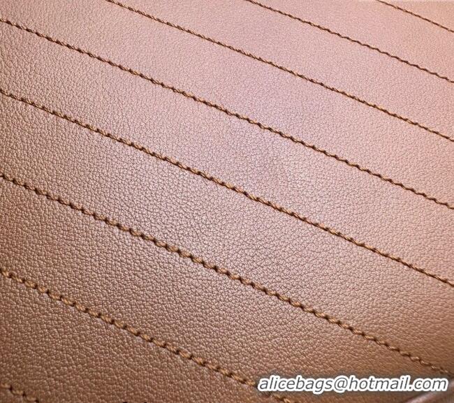 Super Quality Gucci Blondie Leather Camera Bag with Tassel 742360 Brown 2024