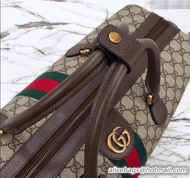 Promotional Gucci Savoy GG Canvas Small Duffle Travel Bag 763295 Beige/Brown 2024