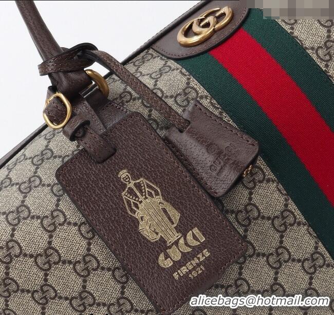 Promotional Gucci Savoy GG Canvas Small Duffle Travel Bag 763295 Beige/Brown 2024