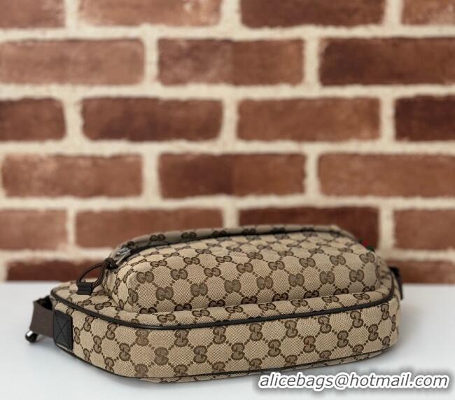Well Crafted Gucci Mens Small GG Canvas Crossbody Bag 802096 Beige 2024