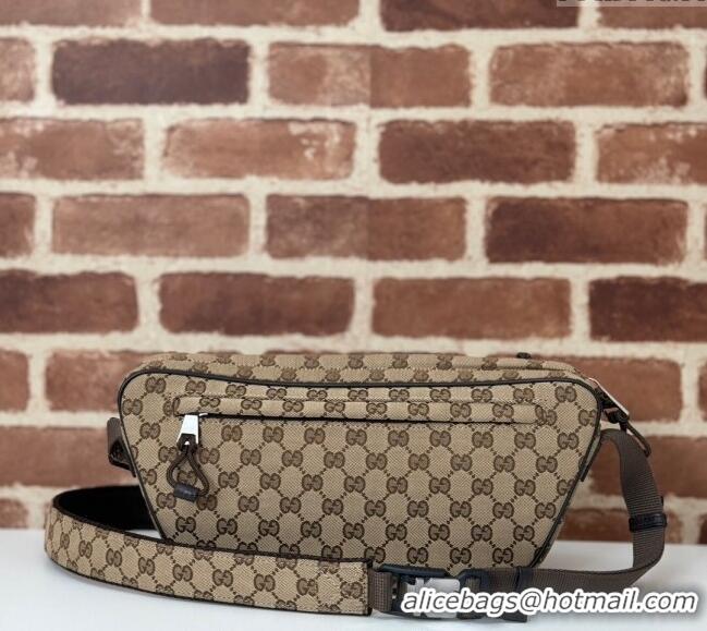 Well Crafted Gucci Mens Small GG Canvas Crossbody Bag 802096 Beige 2024