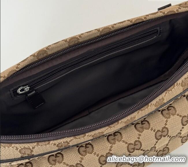 Well Crafted Gucci Mens Small GG Canvas Crossbody Bag 802096 Beige 2024
