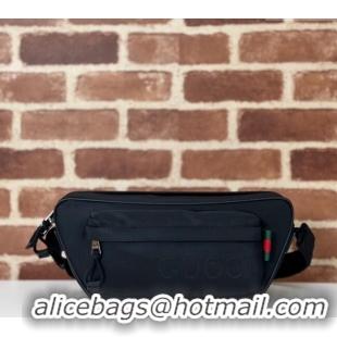 Low Cost Gucci Mens Small Nylon Crossbody bag 802096 Black 2024