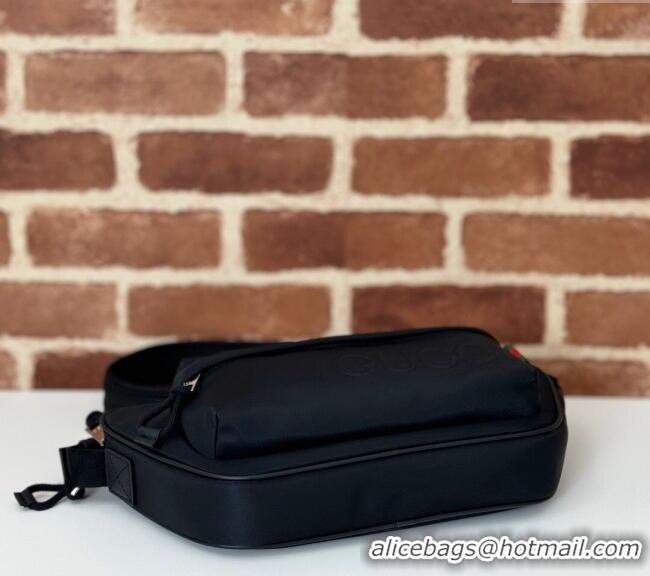 Low Cost Gucci Mens Small Nylon Crossbody bag 802096 Black 2024