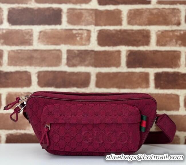 Unique Style Gucci Mens Small GG Canvas Crossbody Bag 802096 Red 2024