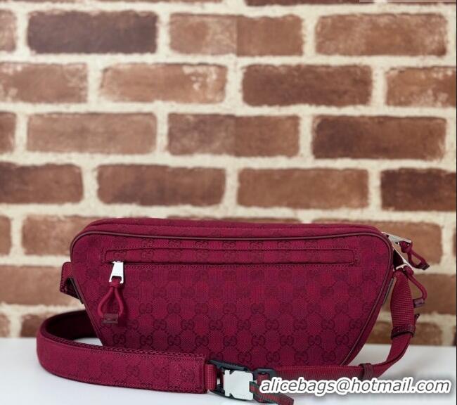 Unique Style Gucci Mens Small GG Canvas Crossbody Bag 802096 Red 2024