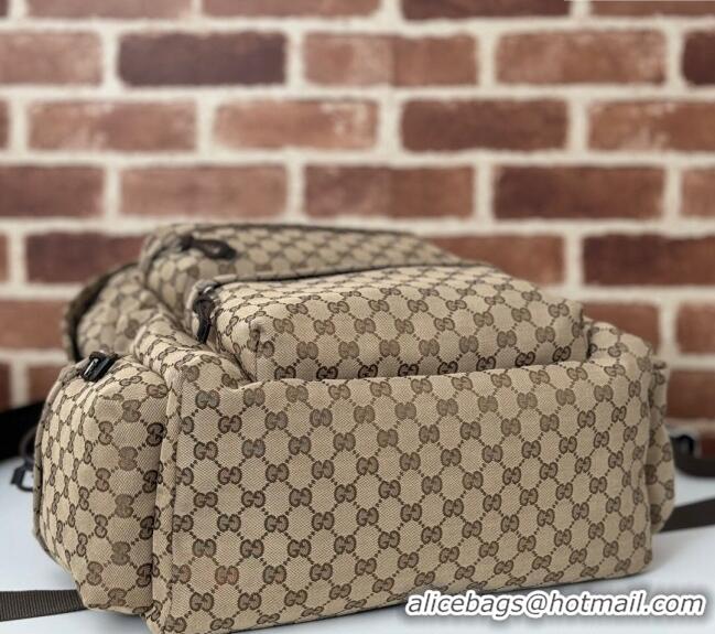 Promotional Gucci Mens GG Canvas Large Backpack Bag with Gucci Logo 800182 Beige 2024