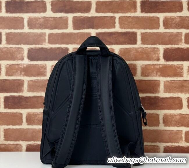 Grade Design Gucci Mens Nylon Medium Backpack Bag with Gucci Logo 800265 Black 2024