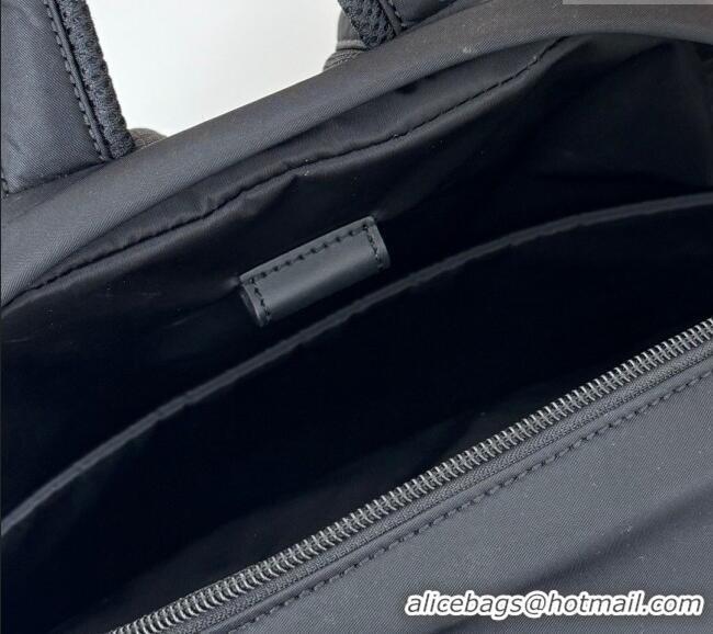 Grade Design Gucci Mens Nylon Medium Backpack Bag with Gucci Logo 800265 Black 2024