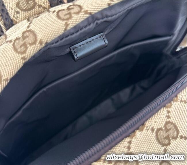 Good Taste Gucci Mens GG Canvas Medium Backpack Bag with Gucci Logo 800265 Beige 2024