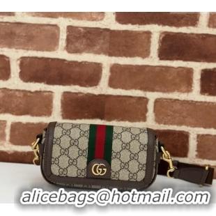 Best Price Gucci Ophidia GG Canvas Super Mini Shoulder bag 795466 Beige/Brown 2024
