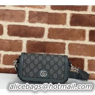 Good Product Gucci Ophidia GG Canvas Super Mini Shoulder bag 795466 Grey 2024