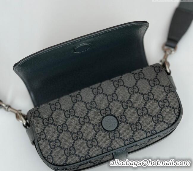 Good Product Gucci Ophidia GG Canvas Super Mini Shoulder bag 795466 Grey 2024