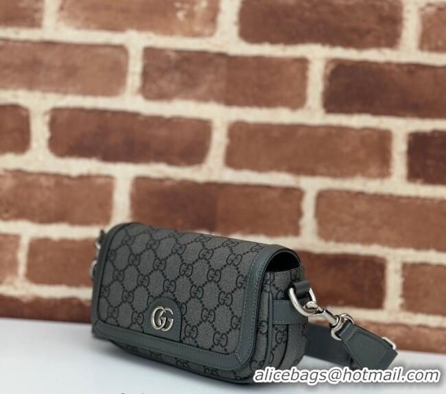 Good Product Gucci Ophidia GG Canvas Super Mini Shoulder bag 795466 Grey 2024