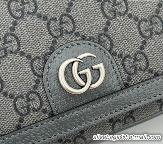 Good Product Gucci Ophidia GG Canvas Super Mini Shoulder bag 795466 Grey 2024