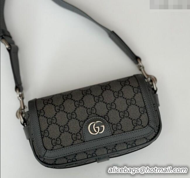 Good Product Gucci Ophidia GG Canvas Super Mini Shoulder bag 795466 Grey 2024