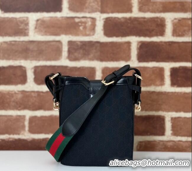 Grade Design Gucci Original GG Canvas Mini Bucket Shoulder bag 782919 Black 2024