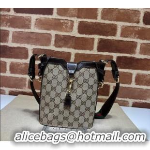 Top Quality Gucci Original GG Canvas Mini Bucket Shoulder bag 782919 Beige/Coffee 2024