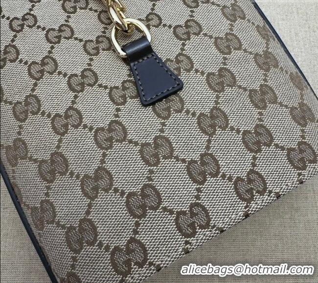 Top Quality Gucci Original GG Canvas Mini Bucket Shoulder bag 782919 Beige/Coffee 2024