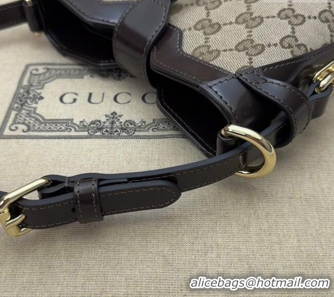 Top Quality Gucci Original GG Canvas Mini Bucket Shoulder bag 782919 Beige/Coffee 2024
